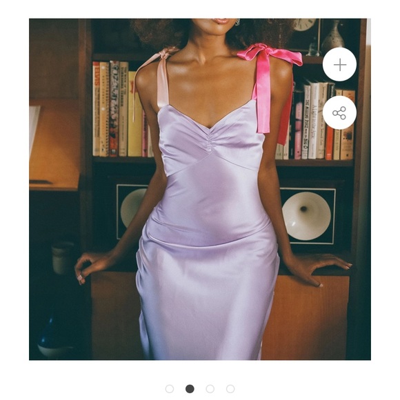 Dannijo Slip Dress Lilac - Picture 3 of 5